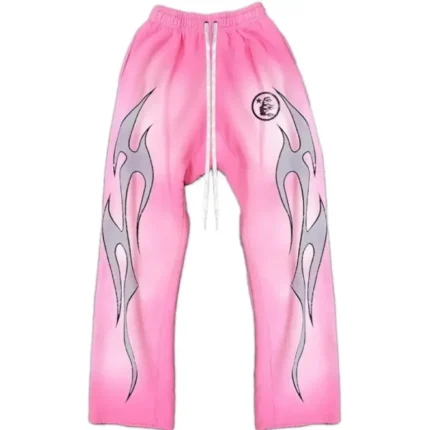 Hellstar Flame Sweatpants Pink